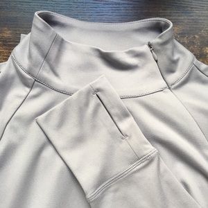 Yogalicious Long Sleeve Mock Neck Side Zip Top